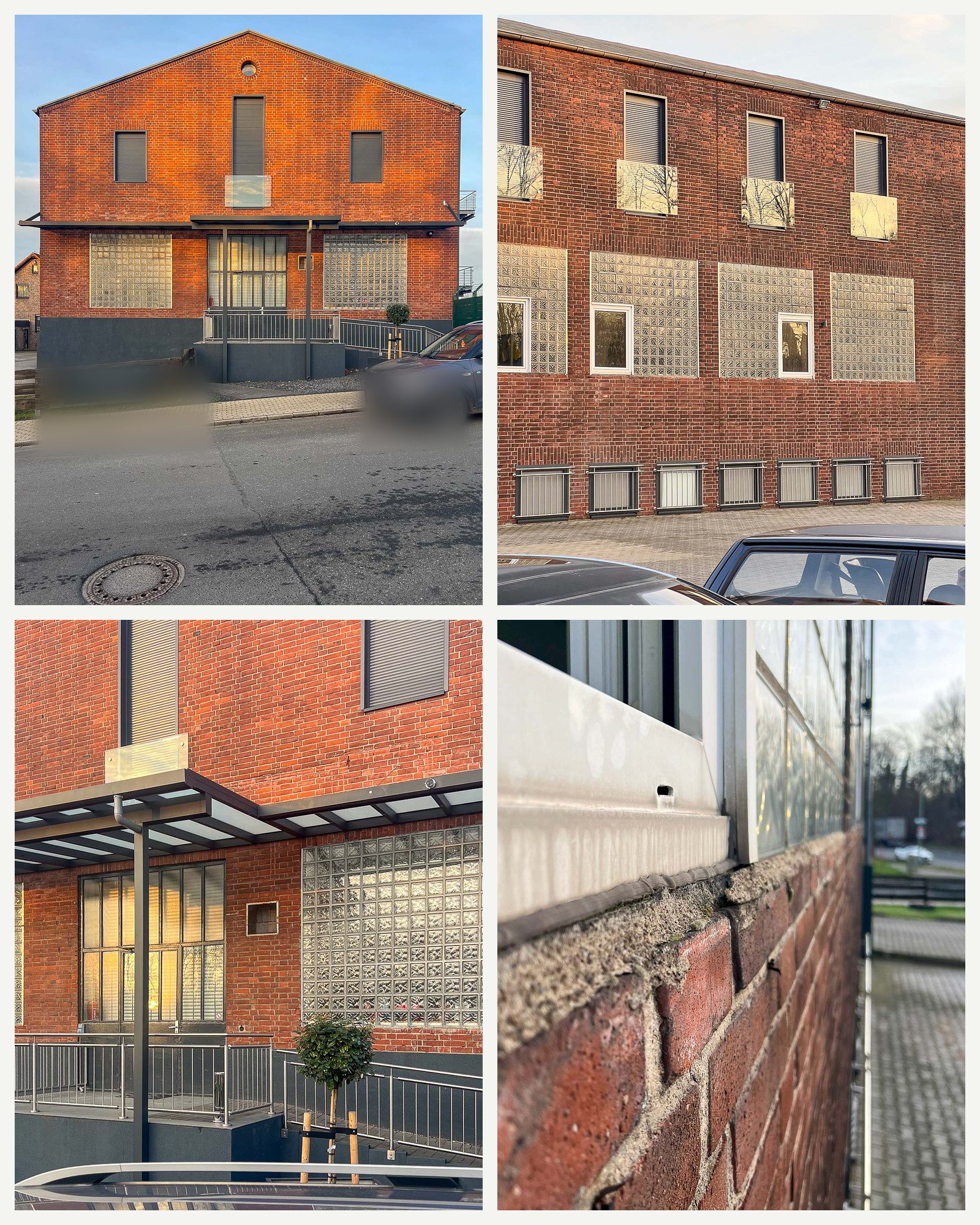 Bestandsaufnahme der Ziegelfassade vor dem Fenstertausch